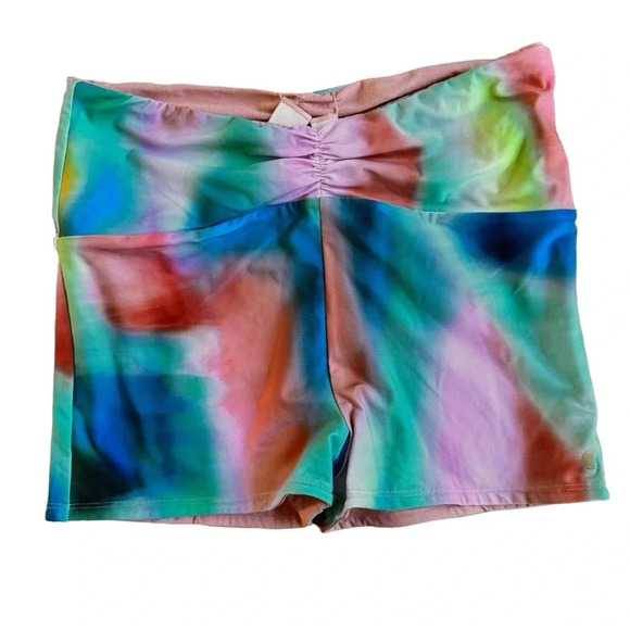 Citrus Swimming short bottom shirred waist sunset tide peach blue size L NWT - Picture 3 of 12